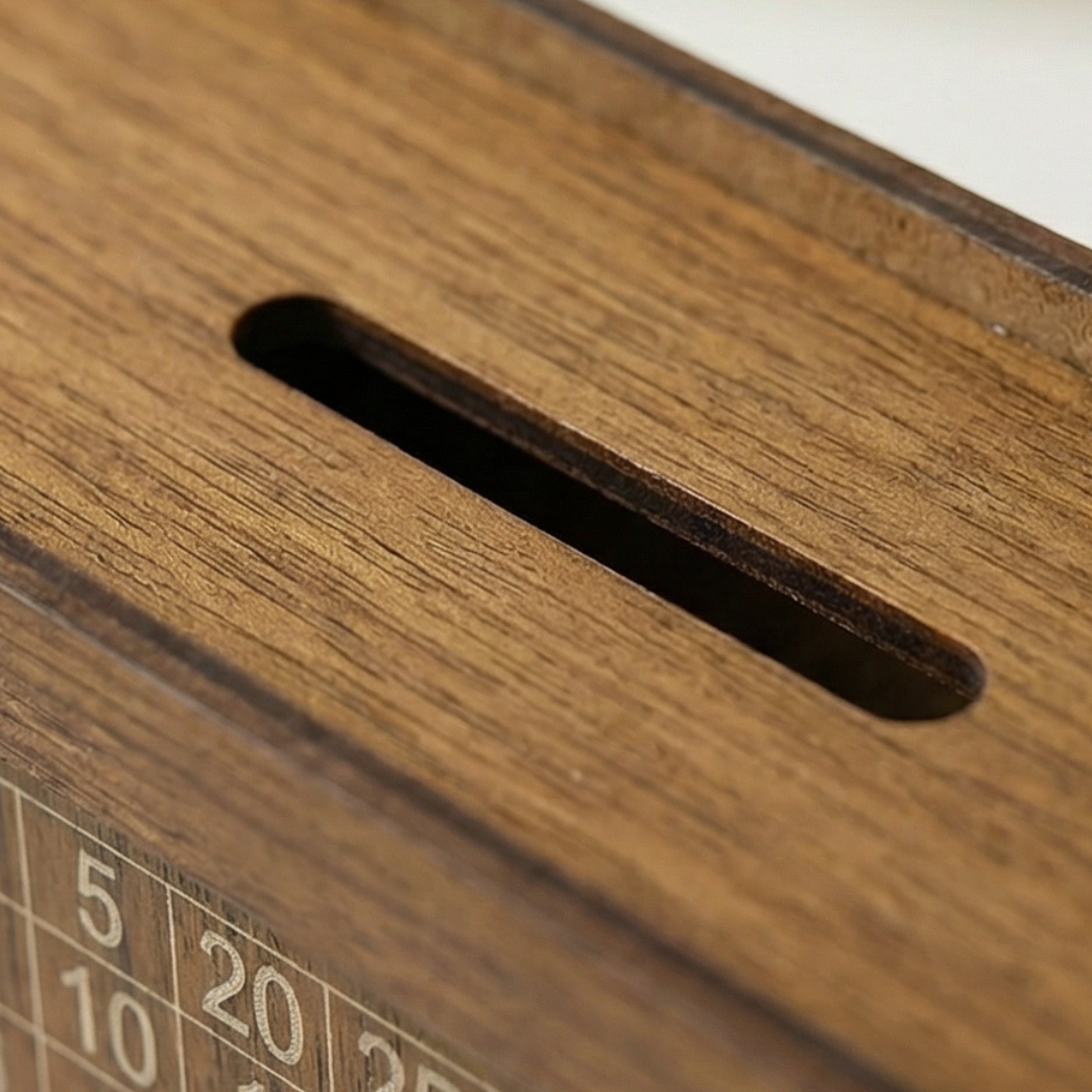 SaveGrid - Visual Savings Box with 100 Square Progress Tracker
