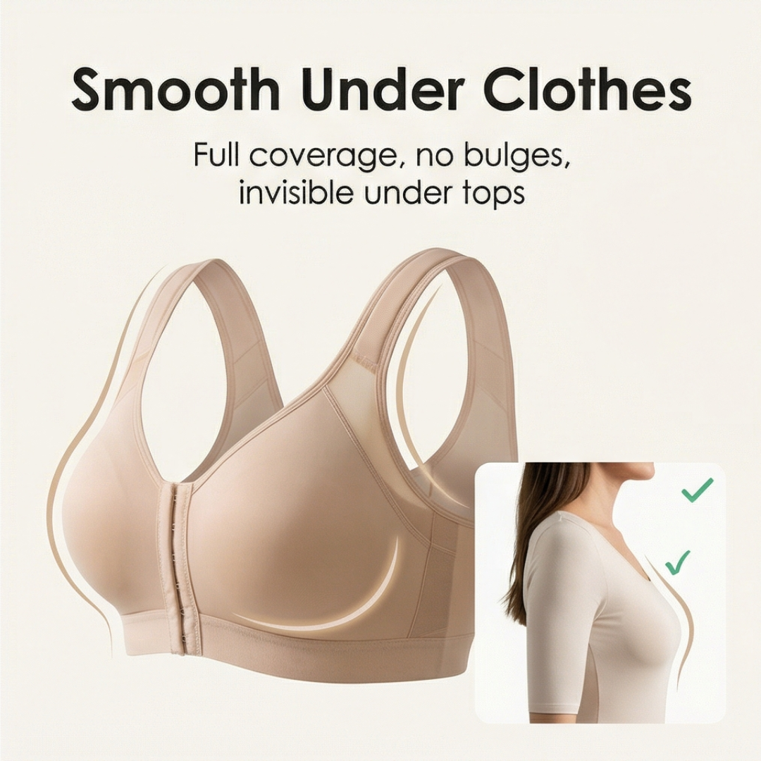Veluna - Women's Front Closure Back Support Bra