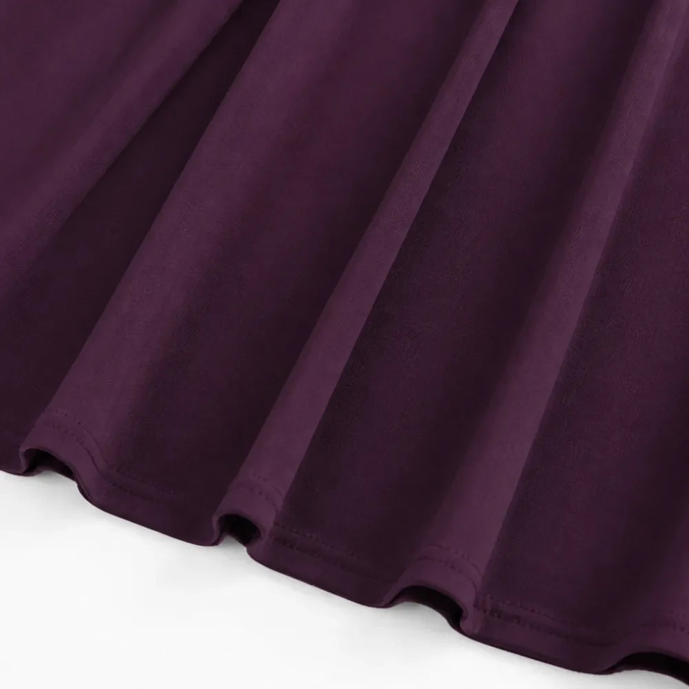 Elowyn – Square Neck A-Line Midi Dress with Sculpted Waist