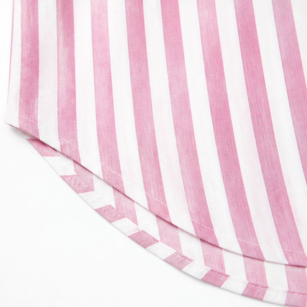 Marena – Striped Sleeveless V-Neck Shirt Dress for Summer