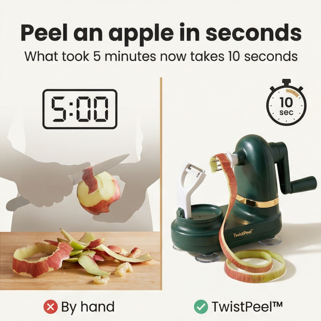TwistPeel - Hand Crank Apple Peeler