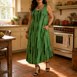 Soliera – Relaxed Fit Sleeveless Midi Dress With Pockets