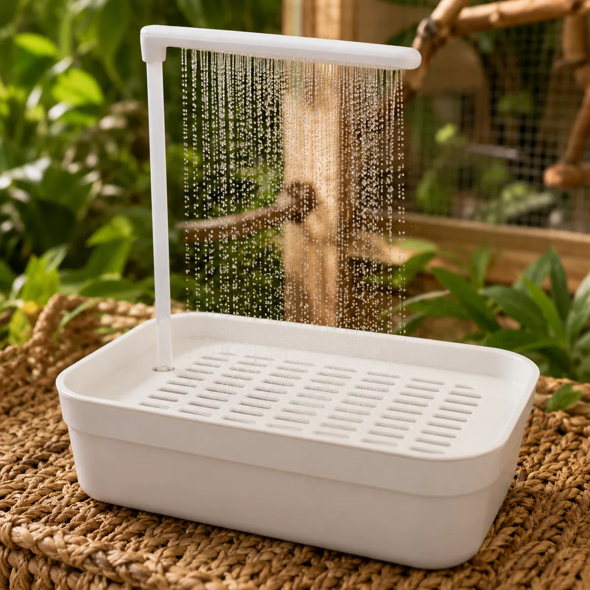 Pluvia – Electric Bird Bath with Rain Shower and Soaking Bowl