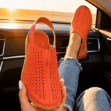 Solea – Women's Perforated Wedge Slingback Comfort Sandals