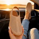 Solea – Women's Perforated Wedge Slingback Comfort Sandals