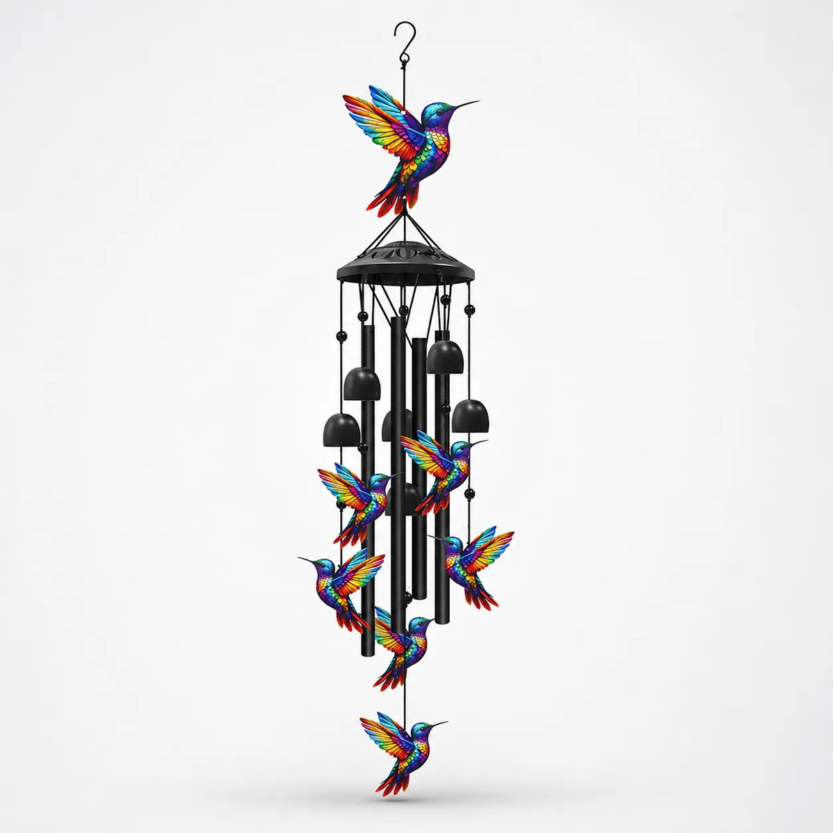 Birdsong – Rainbow Hummingbird Wind Chime for Garden, Patio & Porch