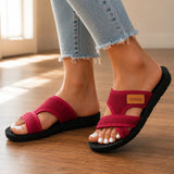 Breezely – Breathable Mesh Slide Sandals for Wide Feet, Open Toe Comfort