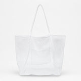 Sandfall – Mesh Beach Tote Bag with Hidden Zip Pocket, Sand Free Shoulder Bag for Women