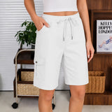 Brevelle – Quick-Dry Cargo Shorts for Women with 6 Pockets and Drawstring Waist