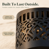 Veluna – Solar Mandala Projector Wall Light for Outdoor Garden Decor