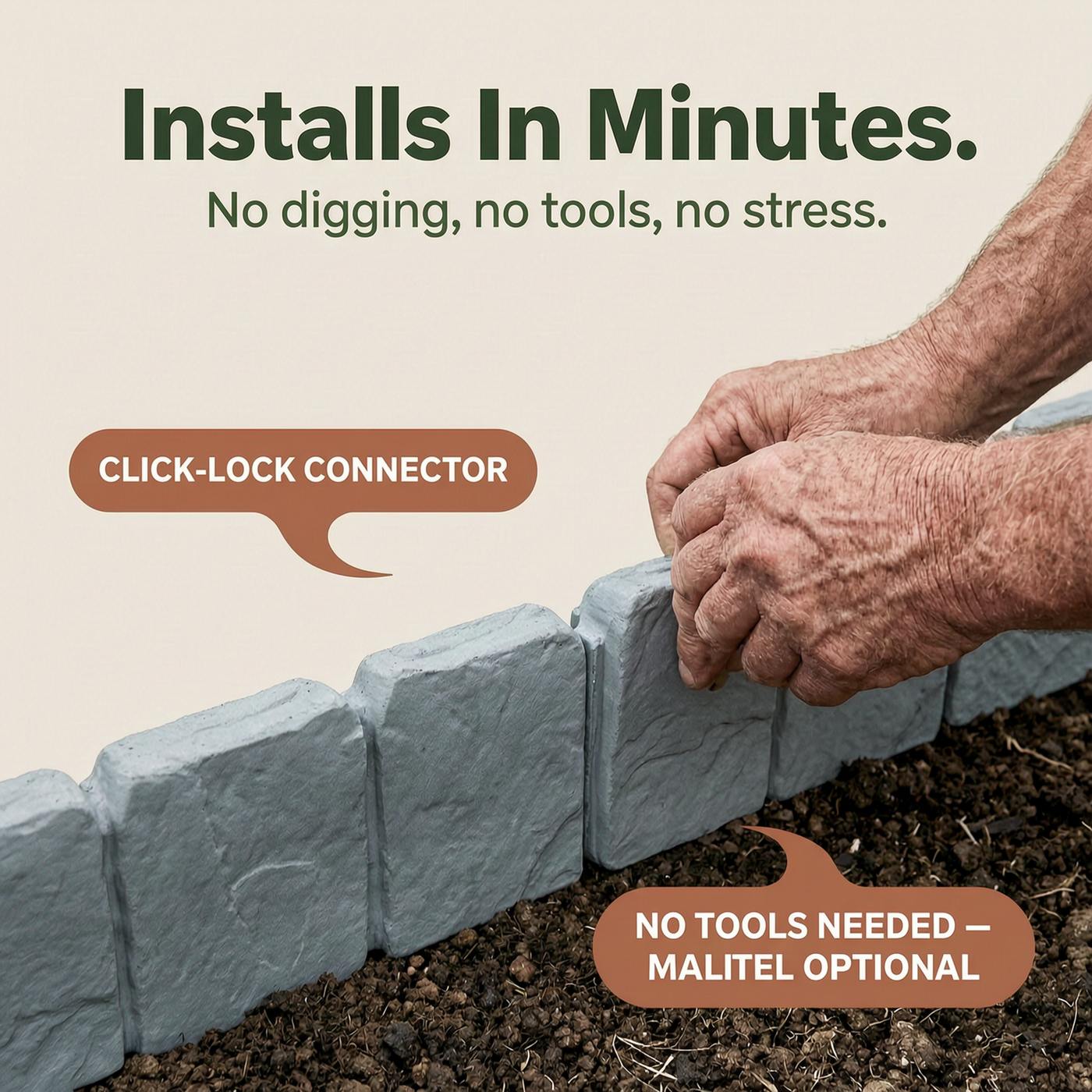 Stoneborder – Faux Stone Garden Edging
