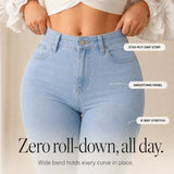Curvella – High Waist Stretch Flare Jeans for Women, Butt-Lifting Bootcut Denim
