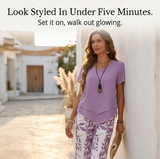 Lunavia – Asymmetric Tunic and Wide Leg Pants Set
