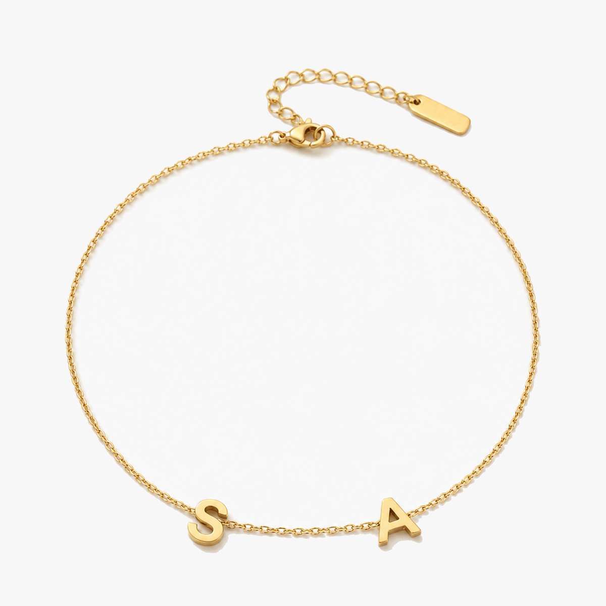 Auriela – Personalized side initial necklace