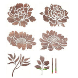 Florenza - Large Flower Stencils for Garden & Home Decor