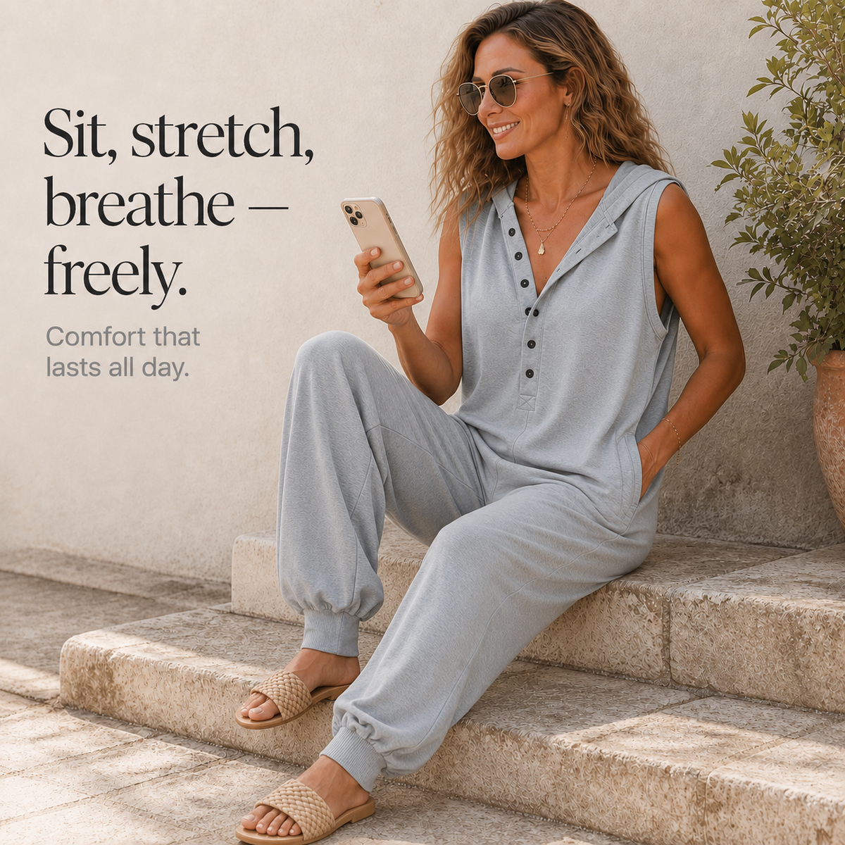 Wearbella – Sleeveless Hooded Jumpsuit That Skips The Guesswork
