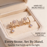 Luminelle – Gold Star Zircon Earrings