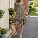 Bellora – Breezy Floral Midi Dress with Ruffle Hem