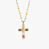 Solavée – Crystal Cross Pendant Necklace