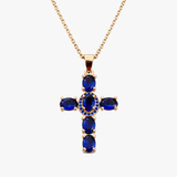 Solavée – Crystal Cross Pendant Necklace