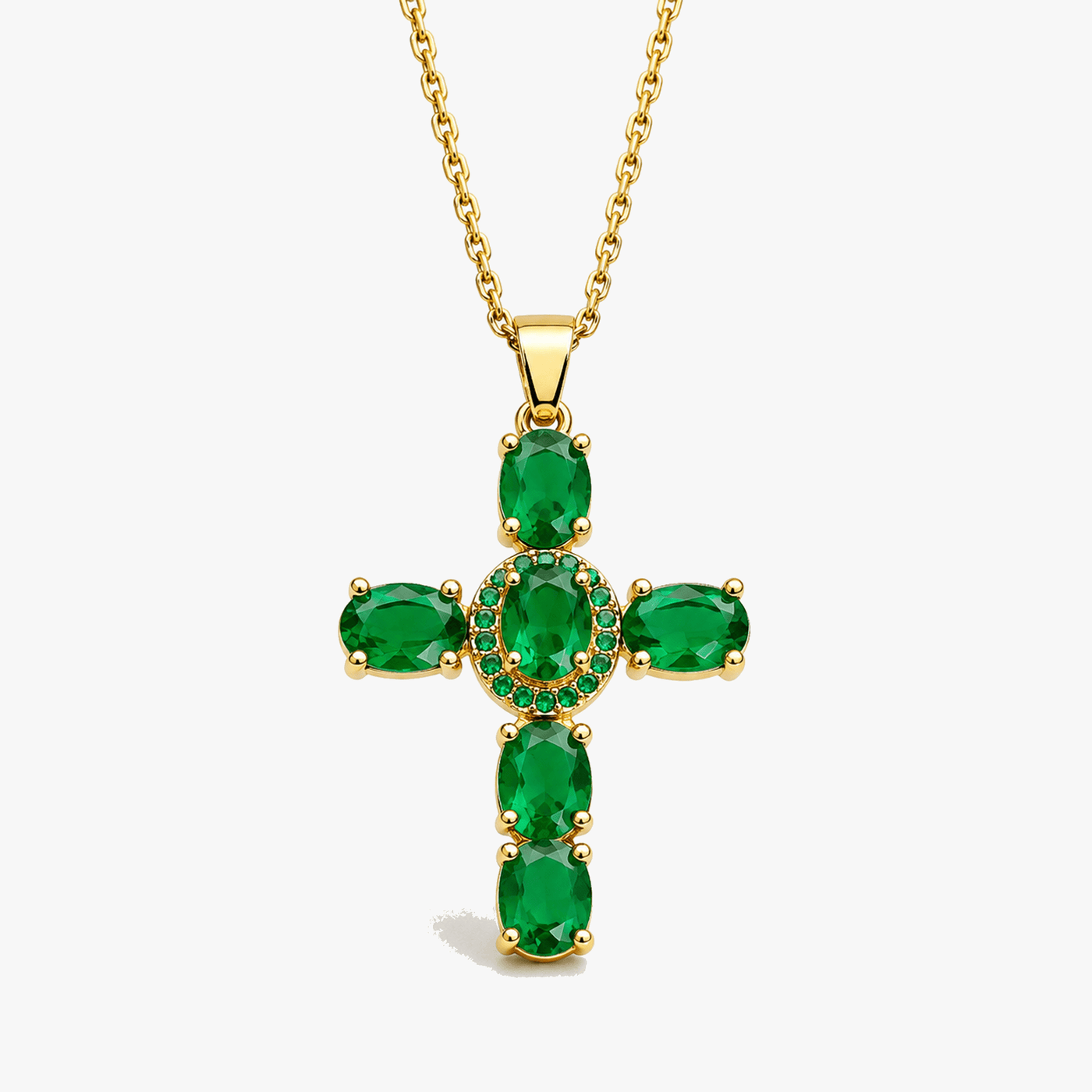Solavée – Crystal Cross Pendant Necklace