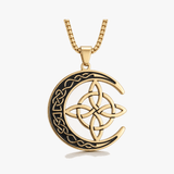 Lunara – Celtic Moon and Knot Pendant