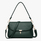 Leafara - Elegant Crossbody Bag with Leaf Detail