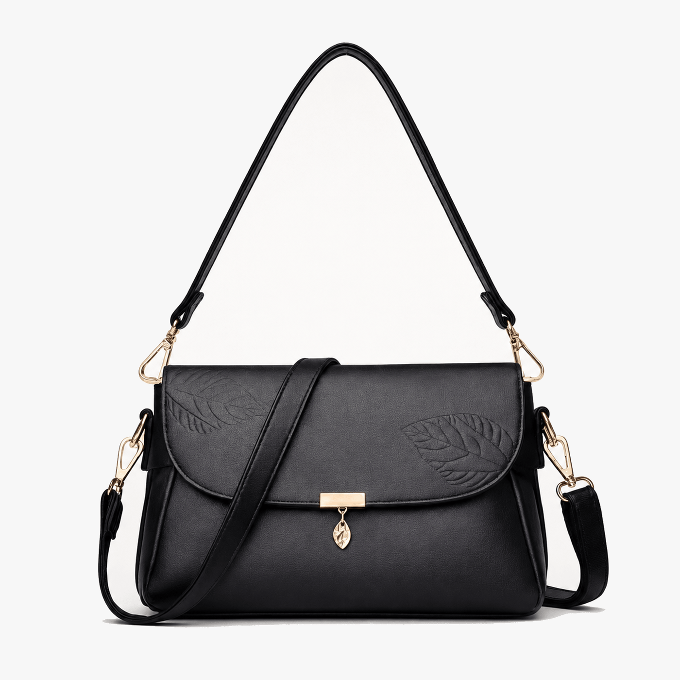 Leafara - Elegant Crossbody Bag with Leaf Detail