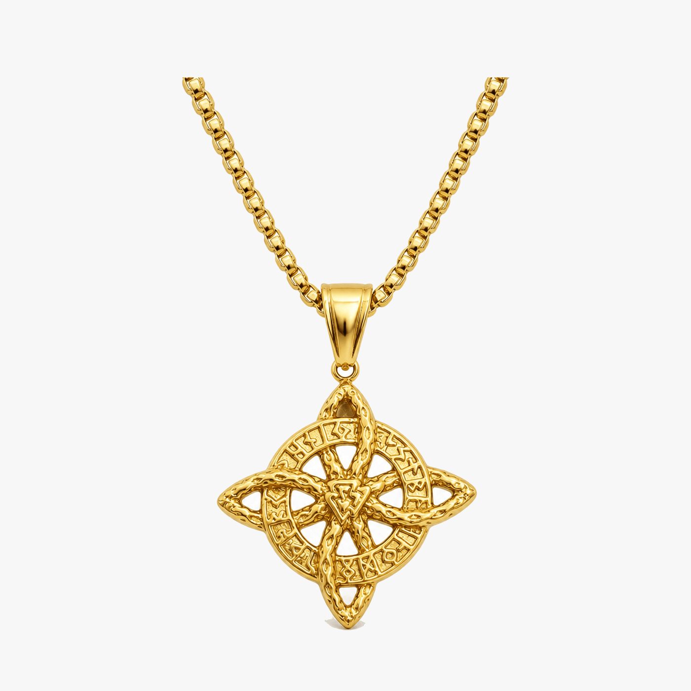 Elowen – Crystal Celtic Knot Necklace