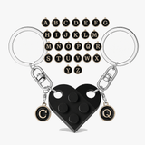 Loveclick – Matching Heart Keychain Set with Initials