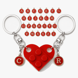 Loveclick – Matching Heart Keychain Set with Initials