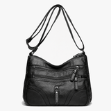 Caressa – Soft Leather Multi Pocket Crossbody Bag