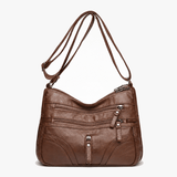 Caressa – Soft Leather Multi Pocket Crossbody Bag