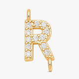 Aurela – Sparkling Initial Cross Necklace