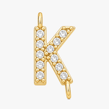 Aurela – Sparkling Initial Cross Necklace