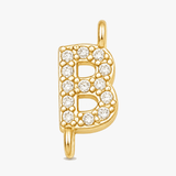 Aurela – Sparkling Initial Cross Necklace