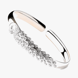 Pavora – Peacock Feather Cuff Bracelet