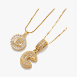 Luneria – Two-Piece Initial Pendant Necklace Set