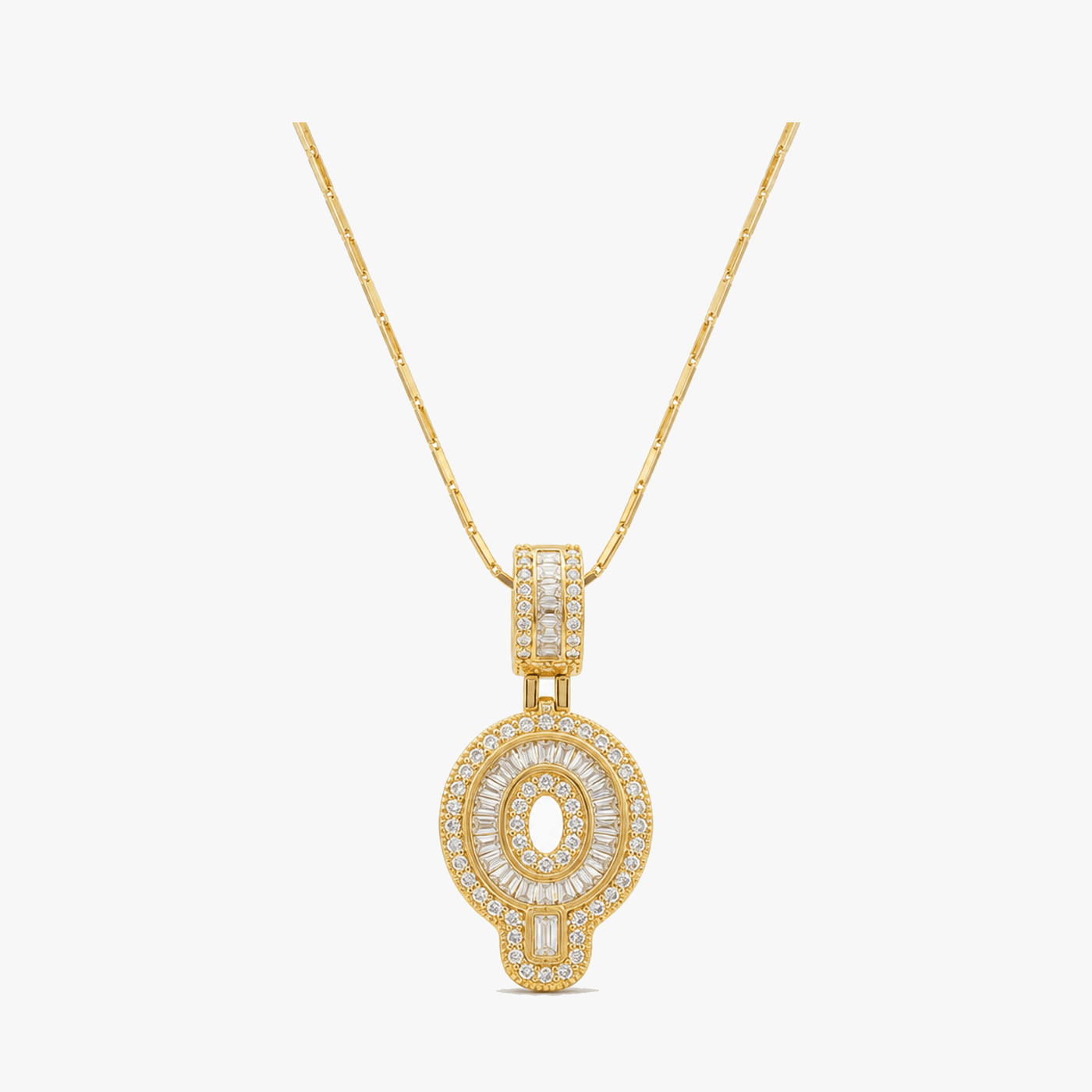 Luneria – Two-Piece Initial Pendant Necklace Set