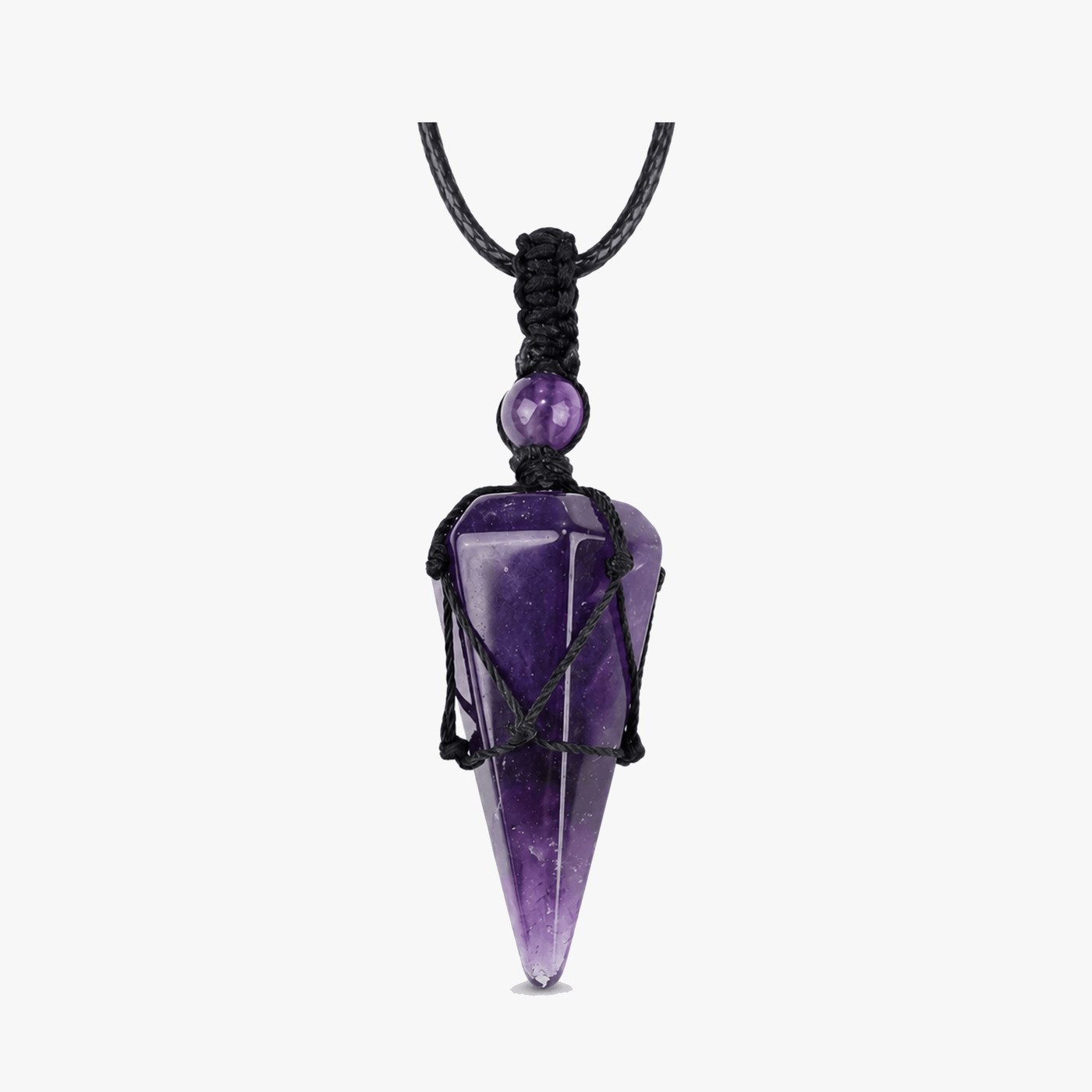 Noctera – Macramé-Wrapped Obsidian Pendant
