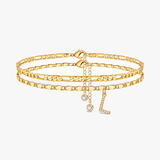 Letterly – Letter Layered Anklet