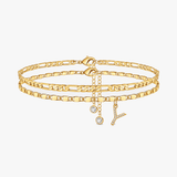 Letterly – Letter Layered Anklet