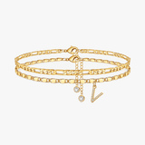 Letterly – Letter Layered Anklet