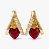 Lunavia – V-Frame Heart Earrings