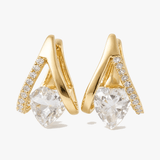 Lunavia – V-Frame Heart Earrings