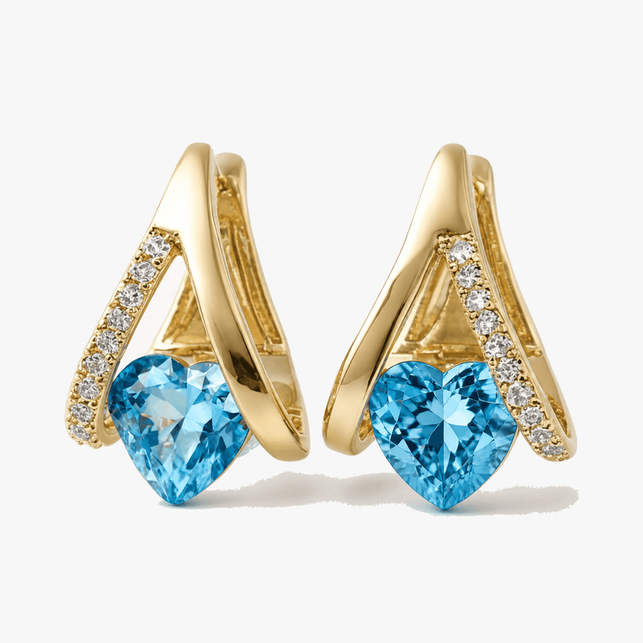Lunavia – V-Frame Heart Earrings