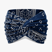 Navy Paisley