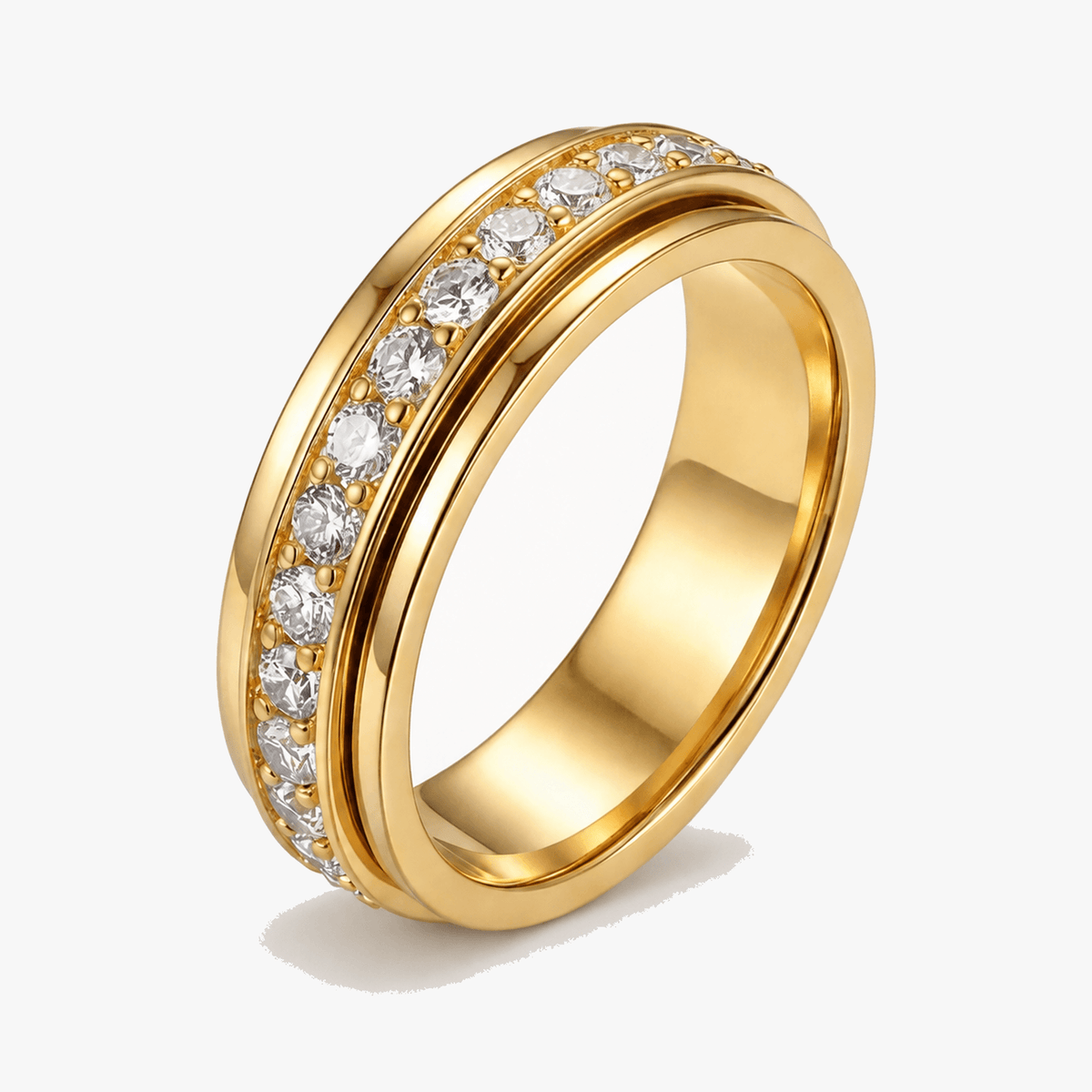 Serenova Rotating Zirconia Spinner Ring