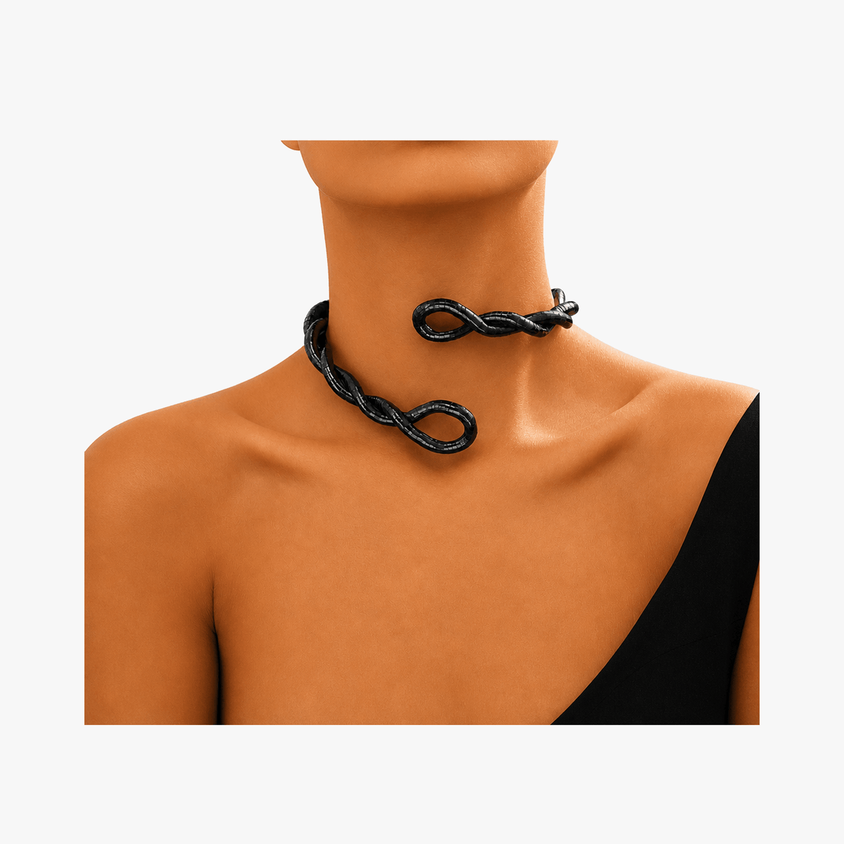 Serpina - Flexible Snake Necklace and Bracelet Set