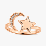 Lunessa - Moon and Star Calming Ring
